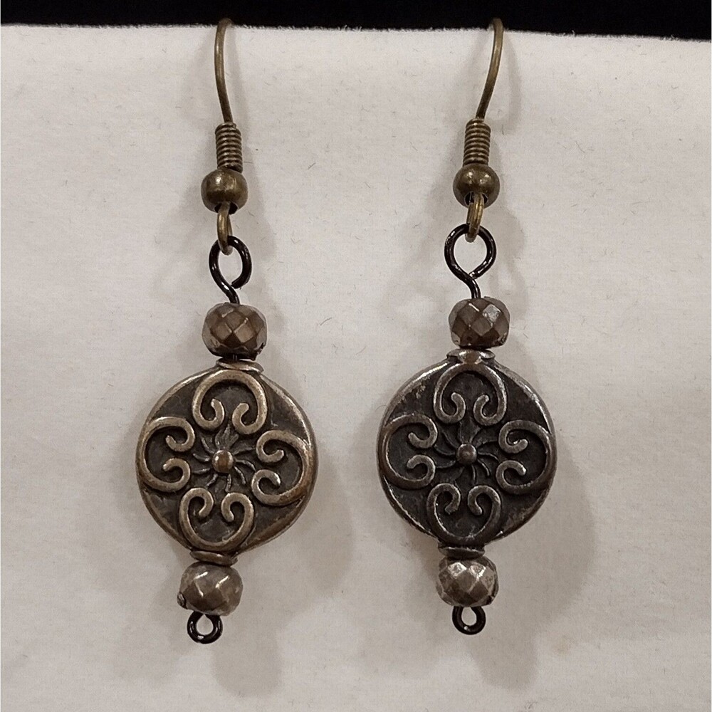 Celtic Minimalist Gunmetal Earrings